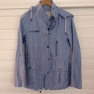 NWOT Joie Barker linen striped jacket in Medium